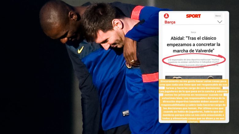 Dramë te Barcelona: Messi iu kundërpërgjigjet kritikave të Abidal
