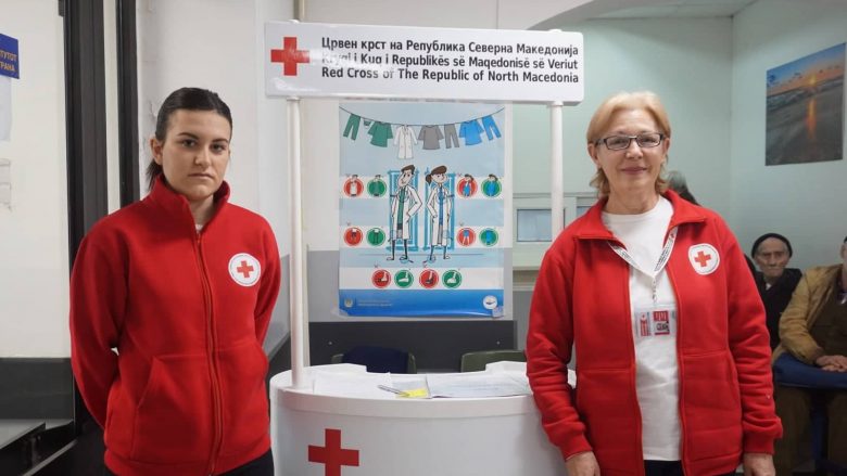 Vullnetarët e Kryqit të Kuq për pesë muaj 25.064 personave u kanë ndihmuar në klinikat e Shkupit