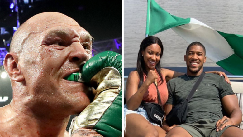 Tyson Fury kishte mbrojtësen e dhëmbëve me shkrimin “Nigeria” – tifozët mendojnë se ky veprim ishte i dedikuar për Anthony Joshuan