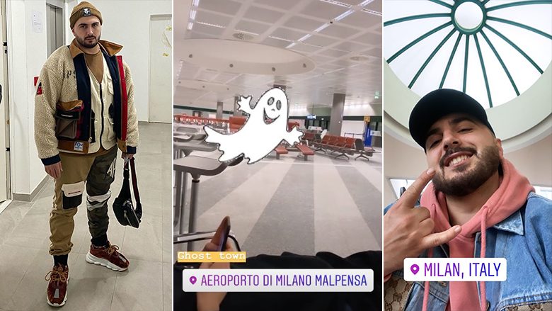 Gjiko dëshmon gjendjen e panikut nga coronavirusi në Itali, sjell video nga aeroporti i boshatisur në Milano