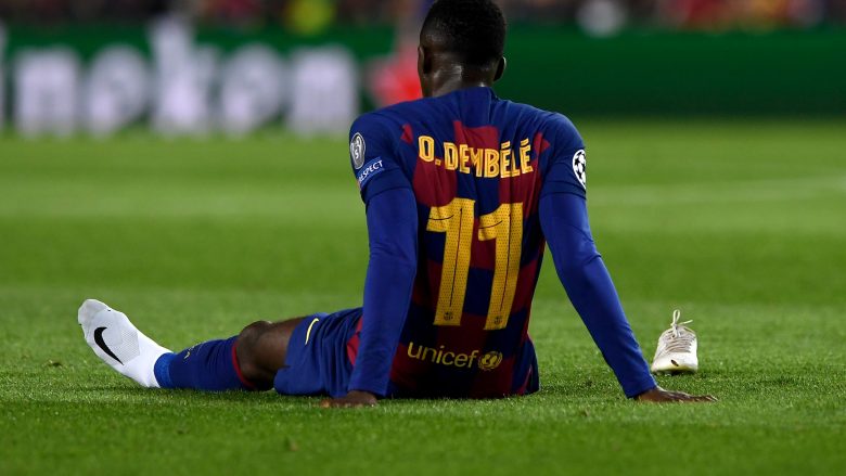 Barcelona lëshon tjetër njoftim rreth lëndimit të Ousmane Dembele,  lojtari mund ta mbyllë sezonin para kohe