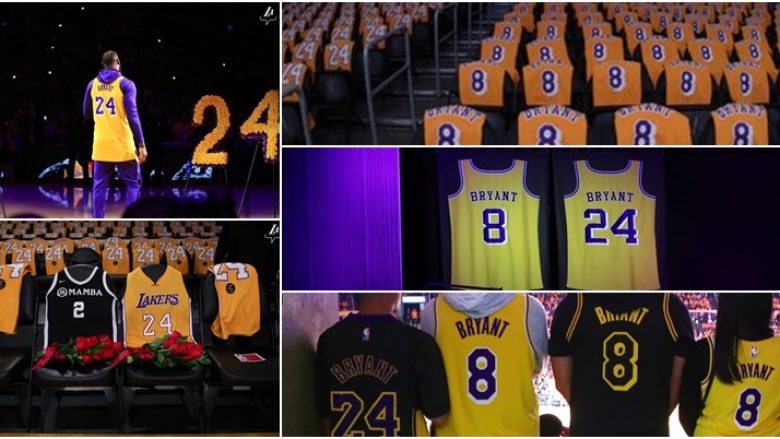 Edhe pse pësuan humbje nga Blazers, Lakers nderuan legjendën e tyre Kobe Bryant