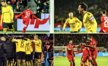 Leverkuseni fiton me rikthim trilerin e shtatë golave ndaj Dortmundit, Emre Can shënon gol të rrallë