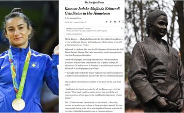 ‘New York Times’ shkruan për statujën e kampiones Majlinda Kelmendi