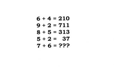 Nëse mund ta zgjidhni këtë detyrë, jeni inteligjent mbi mesataren: Të gjithë djersiten mbi numrat, a e keni ju zgjidhjen?