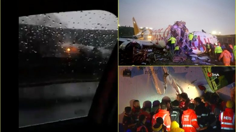 Detaje dhe pamje tjera rreth incidentit në aeroportin e Stambollit, ku aeroplani ‘rrëshqiti jashtë pistës, u nda dhe shpërtheu në flakë’