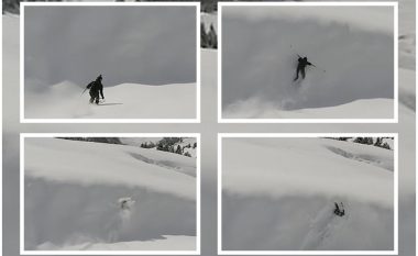 Deshi të kapërcej kodrën, skiatori gjerman përfundon i përplasur me fytyrë në borë – nuk pëson ndonjë lëndim serioz