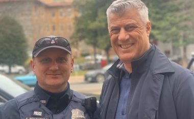 Thaçi takon policin shqiptar në rrugët e Uashingtonit