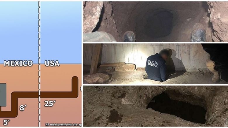 Agjentët e policisë kufitare amerikane zbulojnë tunelin nëntokësor përgjatë vijës kufitare SHBA-Meksikë