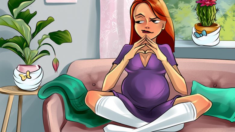 14 ilustrime që tregojnë sa e vështirë është jeta e një gruaje shtatzënë