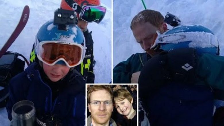 Po filmonte veten duke skijuar në alpet franceze, britaniku 11-vjeç bie në gropë – babai përdor pajisje të veçanta për ta shpëtuar