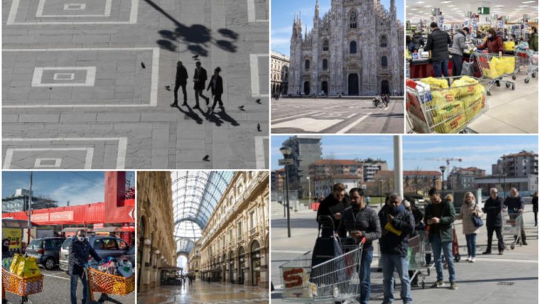 Bllokohet Milano, 16 milionë qytetarë në izolim – radhë të gjata para marketeve