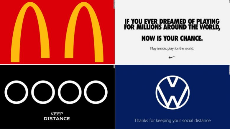 Markat e njohura botërore ridizajnojnë logot e tyre, për të “promovuar distancën sociale” – në luftën kundër coronavirusit