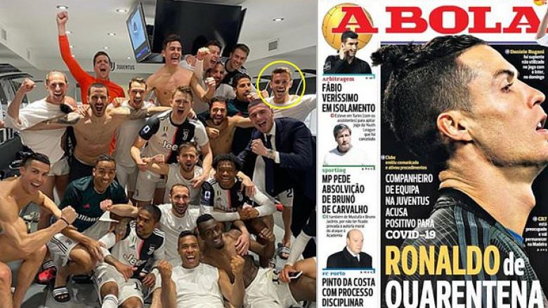 Ronaldo është futur në karantinë në shtëpinë e tij në Madeira, pasi Rugani rezultoi pozitiv me coronavirus