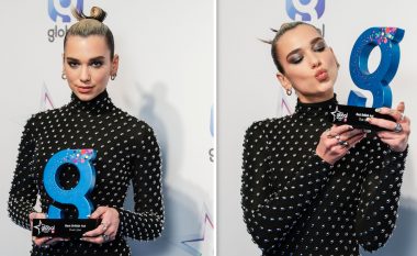 Dua Lipa mahnit me dukjen e saj në “Global Awards 2020”, fiton çmimin “Artistja më e mirë britanike”