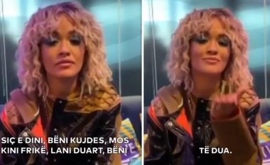 Rita Ora u dërgon mesazh shqiptarëve për coronavirusin, thotë në fund ‘Të dua’