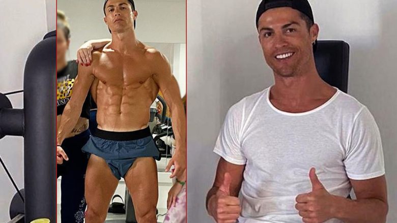 Ronaldo nuk heq dorë nga palestra as në kohën e pandemisë, tregon muskujt në një fotografi me familjen