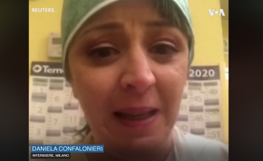 E përlotur, infermierja shpjegon situatën dramatike në Itali: Njerëzit nuk arrijnë të gjejnë furnizime as në barnatore