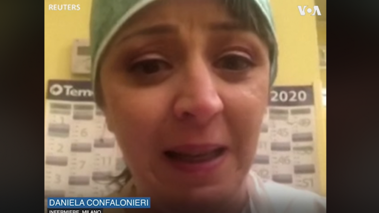 E përlotur, infermierja shpjegon situatën dramatike në Itali: Njerëzit nuk arrijnë të gjejnë furnizime as në barnatore