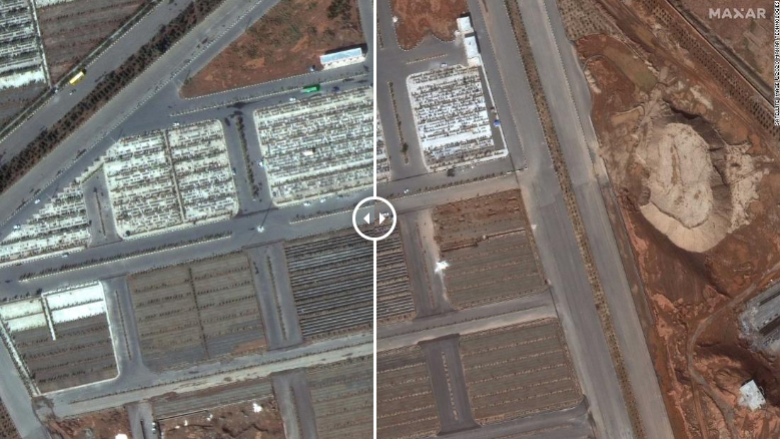 Imazhet satelitore tregojnë se si Irani ndërton gropa për varrosjen e viktimave të coronavirusit
