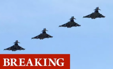 Aeroplanët britanikë bëhen gati pasi aeroplani bombarduesi rus shihet duke fluturuar mbi ishujt e Mbretërisë së Bashkuar