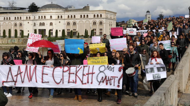 Shkup, marsh për të drejtat e grave: Rruga për barazi gjinore nuk ka përfunduar