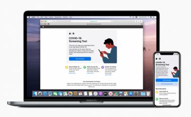 Apple me aplikacion dhe faqe kushtuar mbrojtjes nga COVID-19
