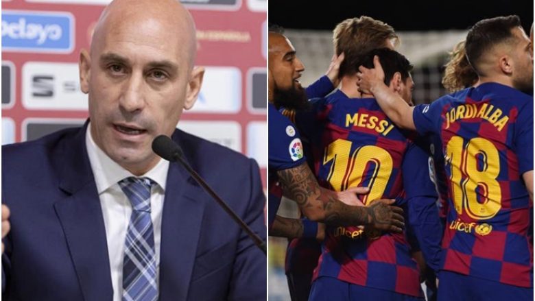 Presidenti i federatës spanjolle, Rubiales: Barcelonës nuk do t’i jepet titulli nëse La Liga nuk përfundon