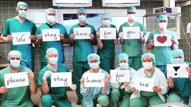 Mjekët në të gjithë botën: Ne qëndruam në punë për ju, ju qëndroni në shtëpi për ne!