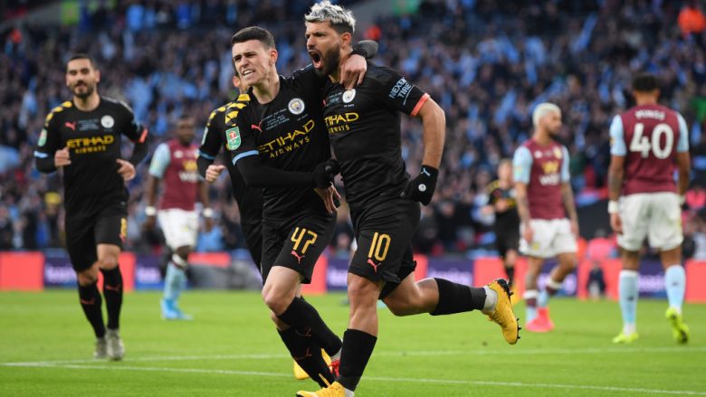 Manchester City mposht Aston Villën në finalen e Carabao Cup