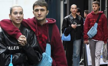 Dua Lipa me xhaketë të 3400 eurove shëtitet rrugëve të Londrës me të dashurin, Anwar Hadid