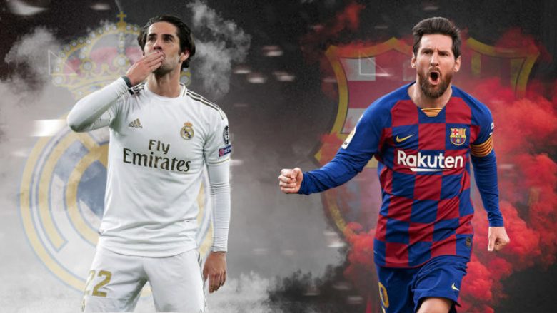 Real Madrid – Barcelona, formacionet e mundshme të El Clasicos numër 180 në La Liga