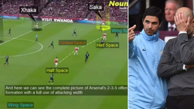 Analiza e taktikave tregon se si Mikel Arteta e ka transformuar lojën e Arsenalit në atë si të Manchester Cityt