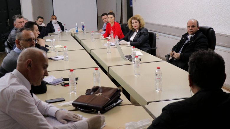 Ministrja Hajdari takon përfaqësuesit e Sindikatës së Punëtorëve të KEK-ut