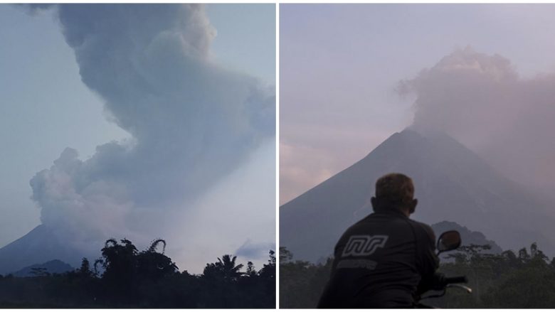 Aktivizohet vullkani Merapi në Indonezi, shpërthimi ndodh në Java – re tymi dhe hiri ngritën 6 kilometra në ajër
