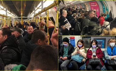Çfarë ndodhi me “mbajtjen e distancës”? Miliona londinezë vazhdojnë të udhëtojnë “të paketuar” në trenat nëntokësor!