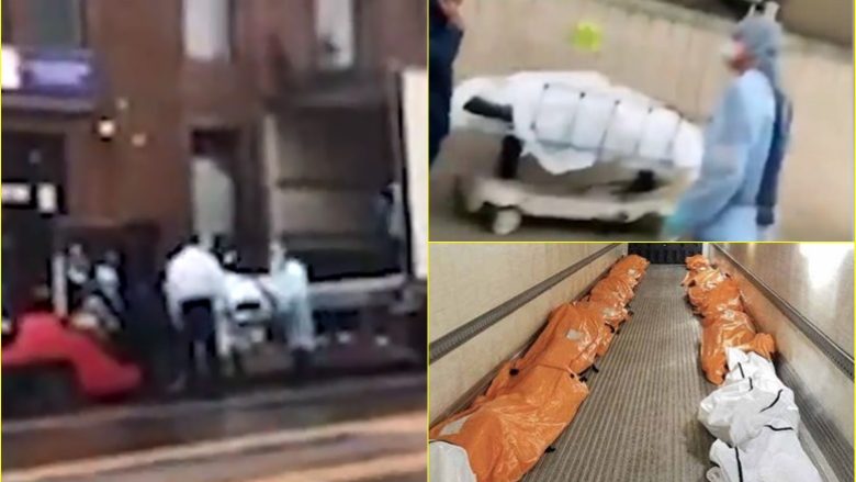“Nuk ka më vend në spital”: Pamje që tregojnë trupat e viktimave që ngarkohen në një kamion frigorifer në New York