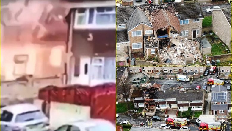 Momenti kur një shpërthim i gazit shkatërron shtëpinë në Angli – dëshmitarët thanë se “e shkundi tërë rrugën”