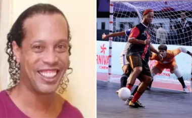 Në burgun ku po qëndron Ronaldinho – po zhvillohet një garë futsalli