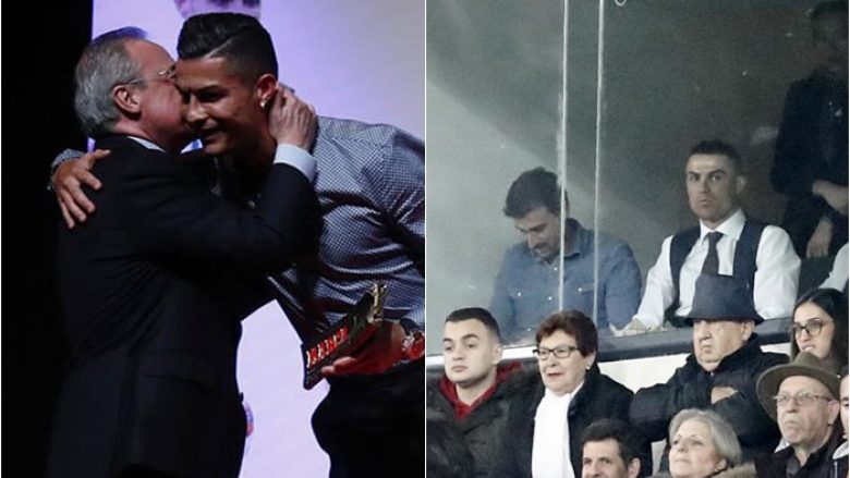 Kthehet harmonia mes Ronaldos dhe Perezit, presidenti i ofroi ulëse afër tij për ta parë El Clasicon