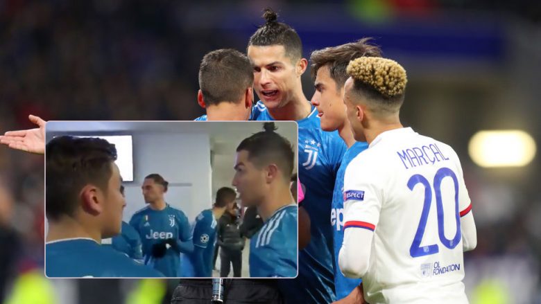 Ronaldo dhe Dybala janë kapur nga kamera duke i akuzuar mesfushorët për lojën e dobët ndaj Lyonit