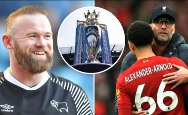 Rooney thotë me shaka se sezoni i Ligës Premier duhet të anulohet, por mendon se Liverpooli duhet të shpallet kampion