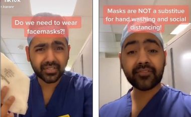 Pamjet e mjekut që tregon nëse maskat kirurgjikale na mbrojnë nga COVID-19, ai na këshillon se në cilat raste duhet t’i bartim