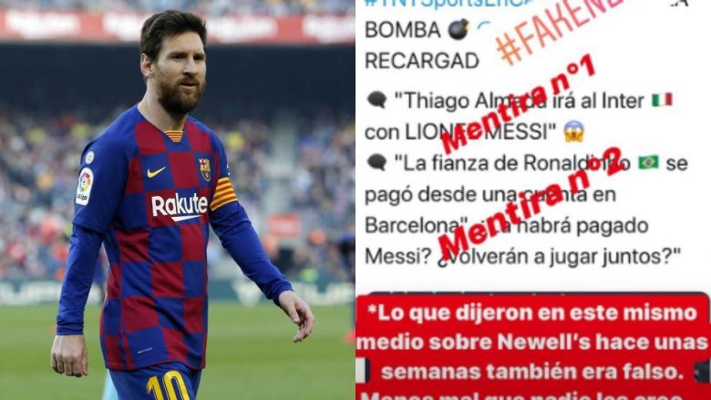 Lionel Messi i quan “lajme të rreme” ato që e lidhin me Interin