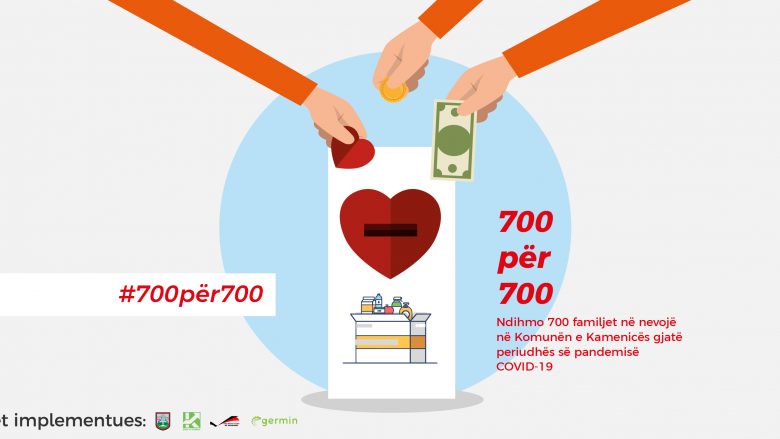 Filloi fushata “700 për 700” në ndihmë të familjeve në nevojë në Kamenicë gjatë periudhës së pandemisë COVID-19