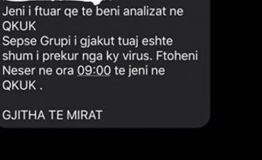 Policia identifikon personat që dërguan mesazhin e rremë, u bëhej thirrje qytetarëve të bënin analizat për COVID-19