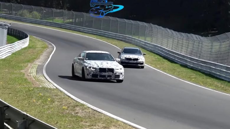 BMW M3 dhe M4 janë parë duke bërë xhiro testuese në pistë krahas veturave tjera