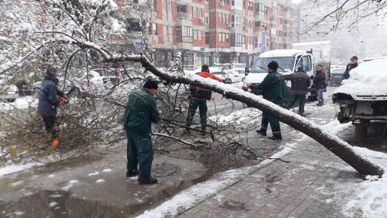 Reshjet e djeshme të borës shkaktuan vështirësi në Shkup