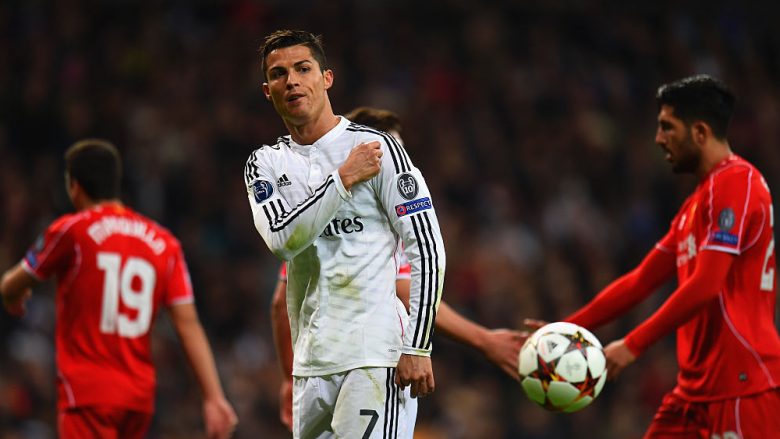 Ronaldo duhej të priste deri në vitin 2014 për të shënuar në Anfield, performanca mbresëlënëse e CR7 ndaj Liverpoolit