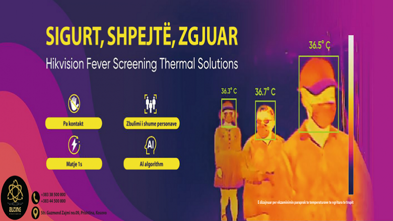 Elting Eletronics sjell kamera termale që e detektojnë temperaturën e trupit, e cila është shenja e coronavirusit